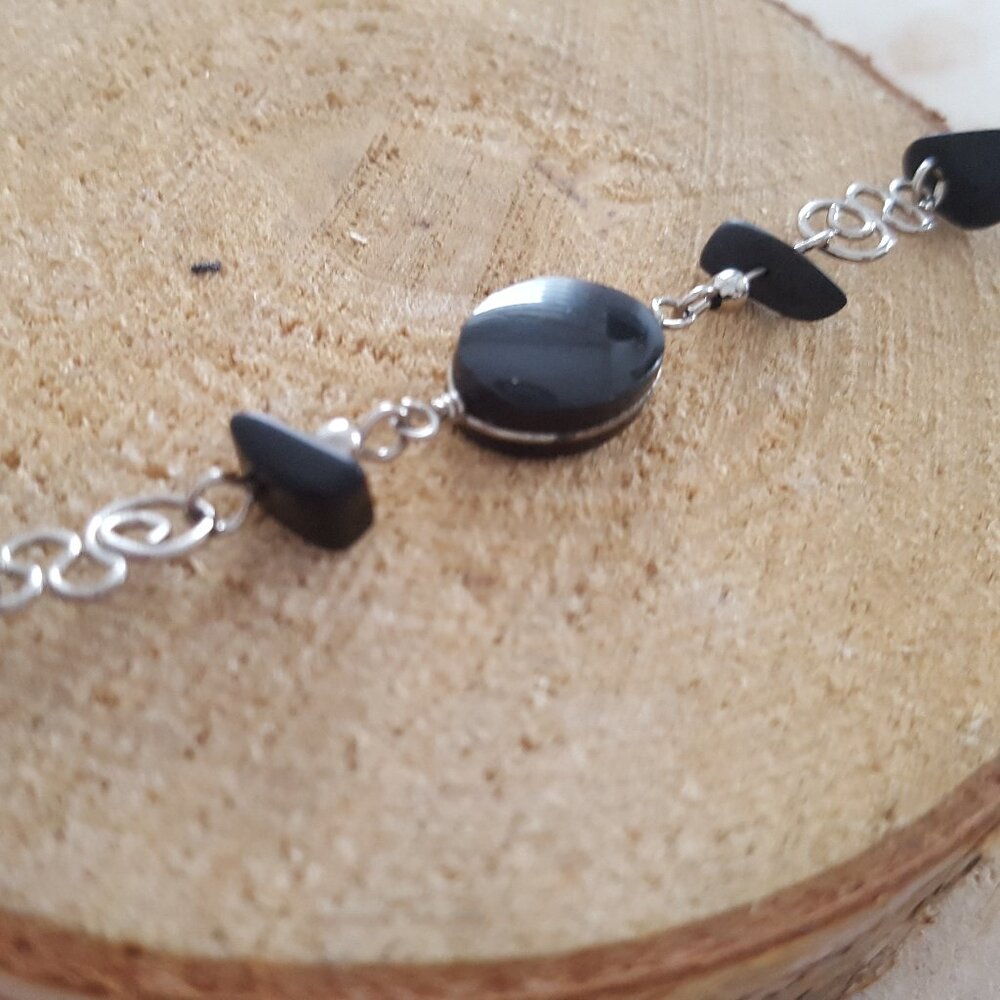 Black Onyx Bohemian Style Bracelet